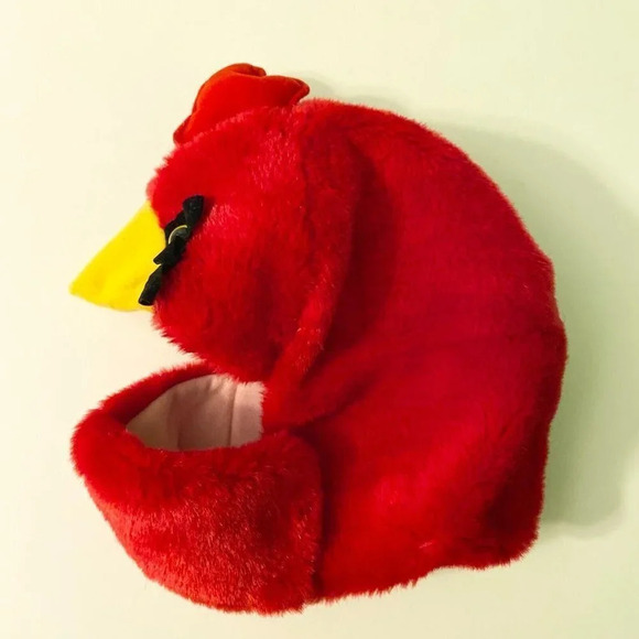 Vintage Kids Red Bird Hood Hat Made in Taiwan One Size Mask - Picture 14 of 15